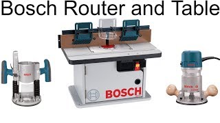 Bosch RA1171 Router Table and Bosch 1617EVSPK Router Preview first look and use [upl. by Nonaihr124]