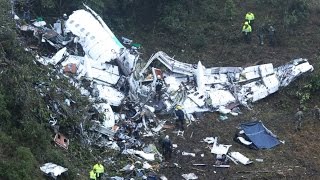 Plane Crash Carrying Brazilian Soccer Team Leaves 75 Dead [upl. by Itsrejk130]