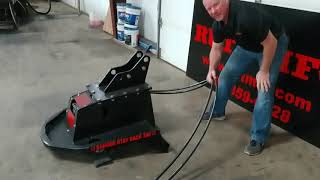 MiniExcavator Brush Cutter by RUT MFG Brush Eliminator [upl. by Telrats93]