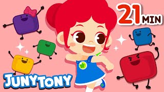 Five Colored Marshmallows More  Color Songs for Kids  Kindergarten Song  JunyTony [upl. by Andromede528]