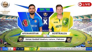 Afghanistan vs Australia Lahore Live Cricket Match Today  AFG vs AUS Live Match Today AFG vs AUS [upl. by Marijane]