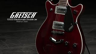 Gretsch G5222 Electromatic Double Jet Walnut Stain  Gear4music demo [upl. by Lemay679]