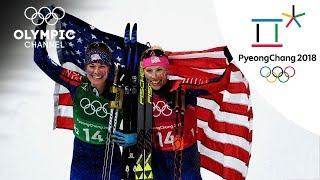 Jessica Diggins amp Kikkan Randall CrossCountry Skiing Highlight  PyeongChang 2018 [upl. by Edijabab]