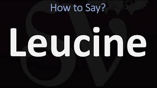 How to Pronounce Leucine CORRECTLY [upl. by Langbehn]