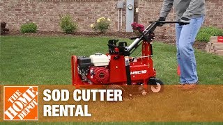 Pro Sod Cutter Rental  The Home Depot Rental [upl. by Necyla]