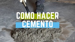 Como hacer cemento [upl. by Hayarahs950]