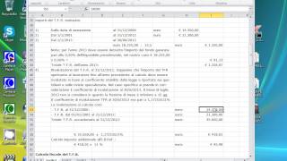 Calcolo TFR con Excel [upl. by Ennaeus768]