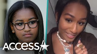 Sasha Obama Raps amp Dances In TikTok Videos [upl. by Roselia]