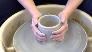 How to throw a cylinder on the potters wheel [upl. by Nela]