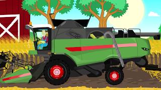 Vide Farmers adventures  Fairy tales Tractors combine harvesters and other agricultural machinery [upl. by Ronica456]