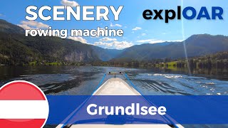 indoor rowing scenery Grundlsee  Lake Grundl  Austria [upl. by Ardin307]