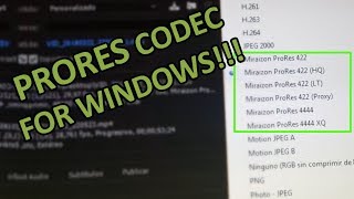 How to export video in ProRes using Windows EASY prores codec for win [upl. by Adnovad]