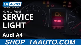 How to Reset Service Light 0409 Audi A4 [upl. by Trahern]