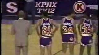 Suns Reunion Game 1985  Introductions [upl. by Aisylla573]