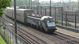 HD Eurotunnel Le Shuttle trains arriving at Folkestone  13713 [upl. by Joel603]