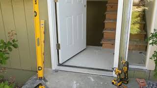 Jeld Wen Front Door Installation  Really crappy products and craftsmanship PART 1 [upl. by Victorine529]