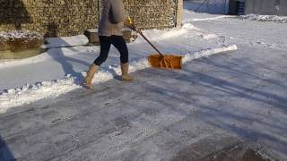 Schnee räumen auf sehr großer Flächealles perfekt geräumt in 10 Minuten [upl. by Colligan89]