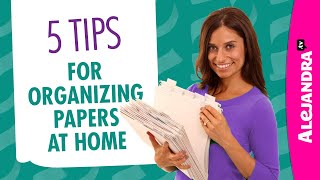 How to Organize Papers amp Documents at Home Part 1 of 10 Paper Clutter Series [upl. by Eelano]