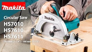 Makita Circular Saw HS7010  HS7610  HS7611 [upl. by Orfinger]