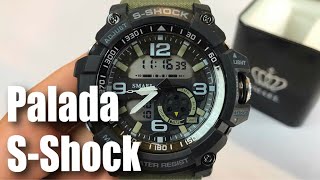 Palada 1617 Military Digital Analog Sports SShock Watch Review [upl. by Eniloj]