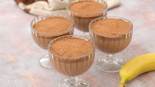 Chocolate banana mousse a creamy dessert to try [upl. by Yllier]