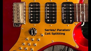 Series Parallel Split Humbucker Pickup Sounds [upl. by Rego]