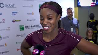 Sloane Stephens  My Performance  2018 Singapore Semifinals [upl. by Kram]