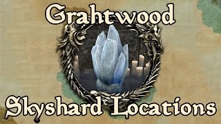 ESO Grahtwood All Skyshard Locations updated for Tamriel Unlimited [upl. by Eeruhs]