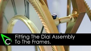 Clockmaking  How To Make A Clock  Part 15  Fitting The Dial Assembly To The Frames [upl. by Norrab]