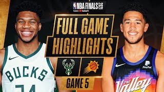 BUCKS at SUNS  FULL GAME 5 NBA FINALS HIGHLIGHTS  July 17 2021 [upl. by Alejandro109]