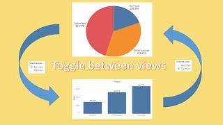 How to ToggleSwitch between views on Dashboard in Tableau [upl. by Siram]