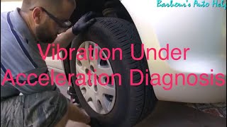 Vibration Under Acceleration Diagnosis [upl. by Ateuqal90]