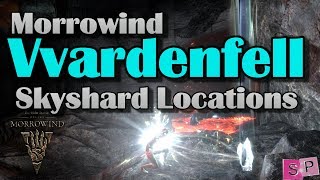 ESO Morrowind Vvardenfell Skyshard Locations [upl. by Gannes768]