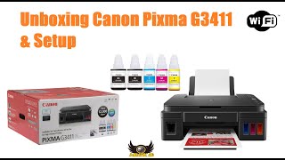 Unboxing Canon Pixma G3411 amp setup [upl. by Herald]