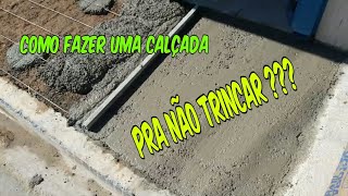 Como fazer uma calçada pra não trincar [upl. by Etiam]