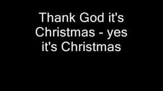 Queen  Thank God Its Christmas Lyrics [upl. by Aneema]