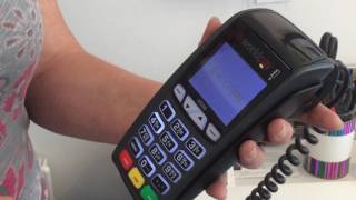 How to change the paper roll in the credit card machine [upl. by Watkin397]