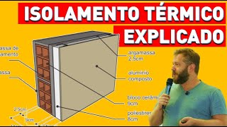 Conforto Ambiental Arquitetura  Isolamento Térmico Explicado [upl. by Kehr]