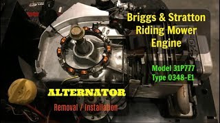 Briggs amp Stratton Engine  Alternator and Voltage Regulator Replacement [upl. by Sew]