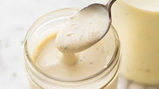 5 HEALTHIER Creamy Yogurt Dressings [upl. by Aihsak]