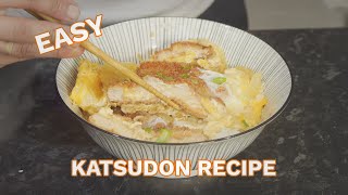 Trying the 10 Million View Katsudon Recipe EASY [upl. by Ahsiekim]