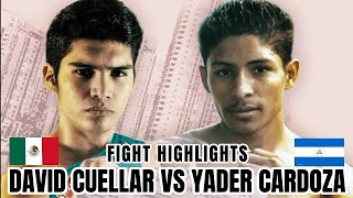 DAVID CUELLAR VS YADER CARDOZA HIGHLIGHTS  BOXING [upl. by Refinneg]