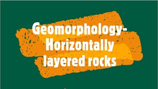 Gr 11 Geomorphology Horizontally layered rocks [upl. by Nerland277]