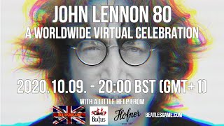 John Lennon 80  A Worldwide Virtual Celebration [upl. by Silvie]