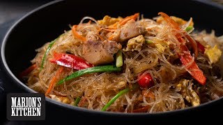 Thai Stirfried Glass Noodles  Marions Kitchen [upl. by Dimah]