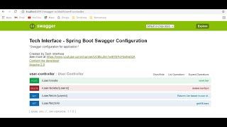 Swagger Configuration for Spring boot [upl. by Ruder]