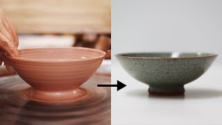 How to Make a Stoneware Pottery Bowl from Beginning to End — Narrated Version [upl. by Desiri462]