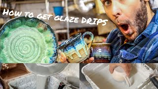 Pottery Glazing Techniques Drips Pouring and More [upl. by Gaspard]