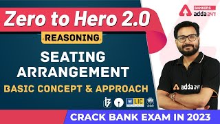 Seating Arrangement Basic Concept amp Approach L1  Reasoning Banking Foundation Adda247 Class14 [upl. by Gilder]