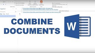 How to combine word documents [upl. by Sender]